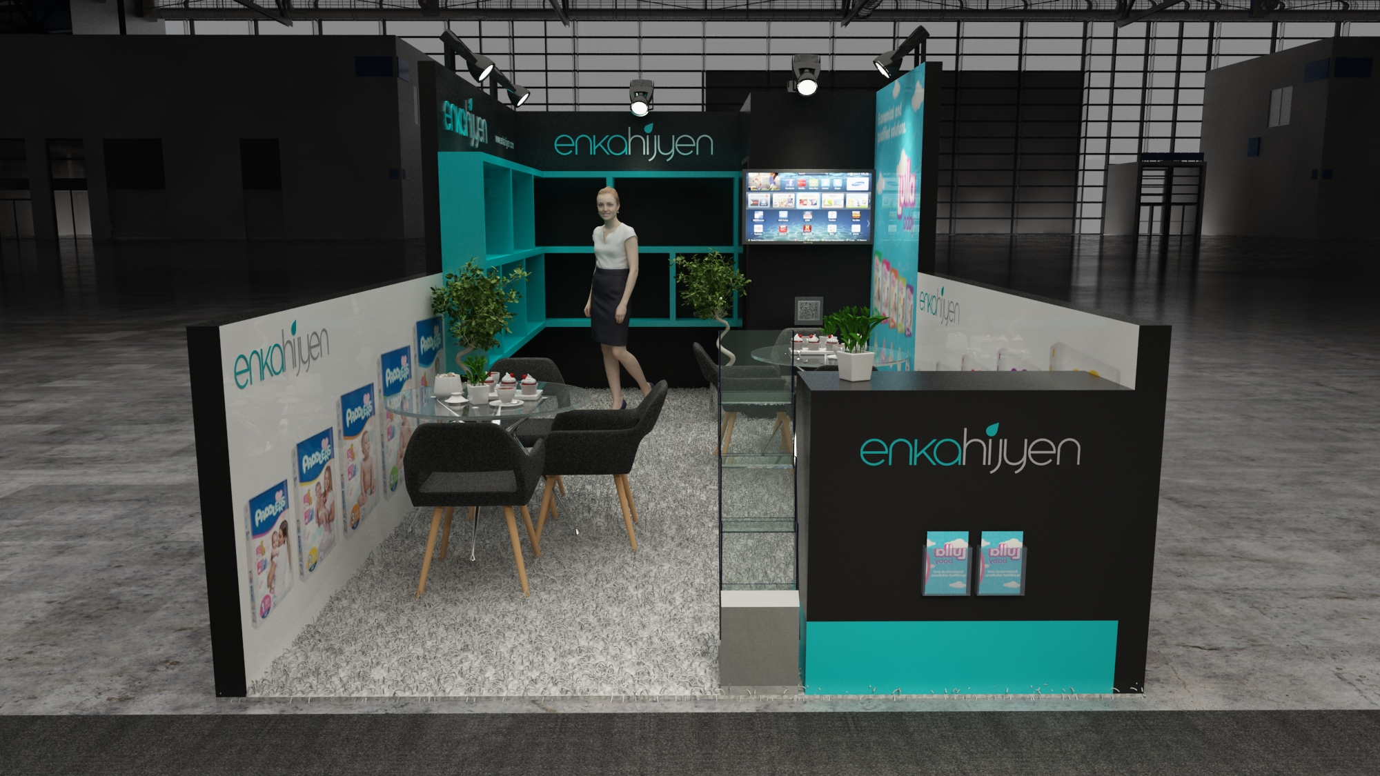 10×20 Exhibit Booth Rental 10-2033