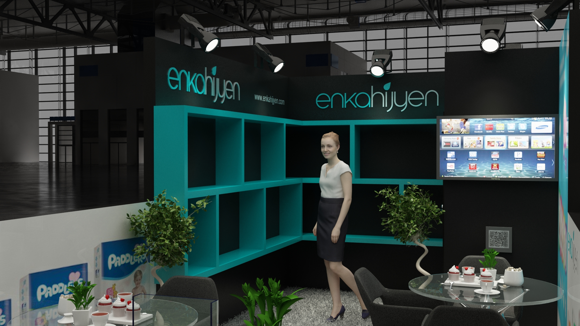 10×20 Exhibit Booth Rental 10-2033