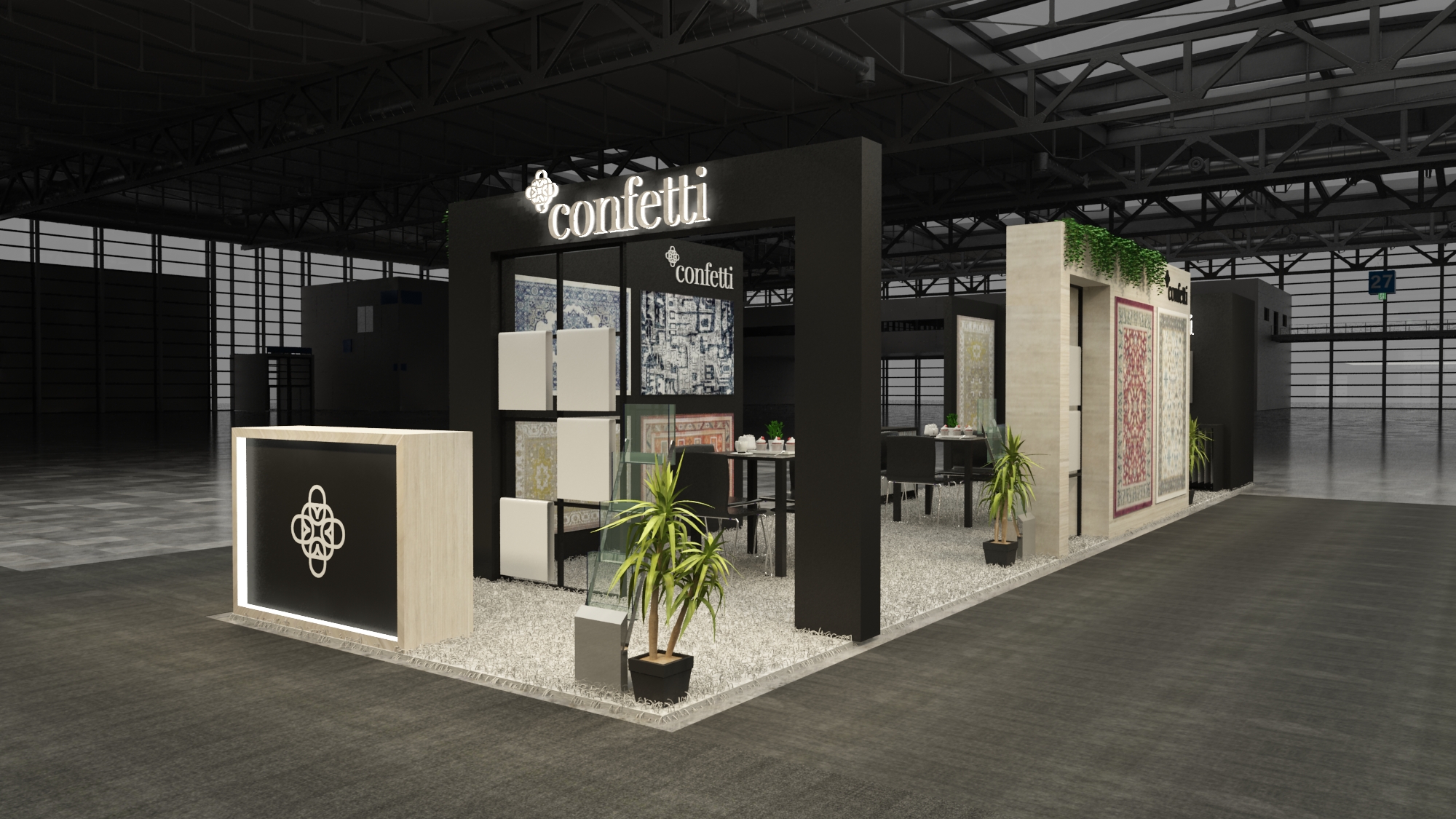 10×40 Exhibit Booth Rental 10-4001