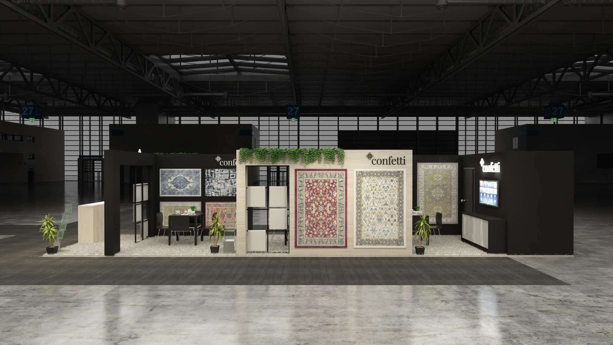 10×40 Exhibit Booth Rental 10-4001