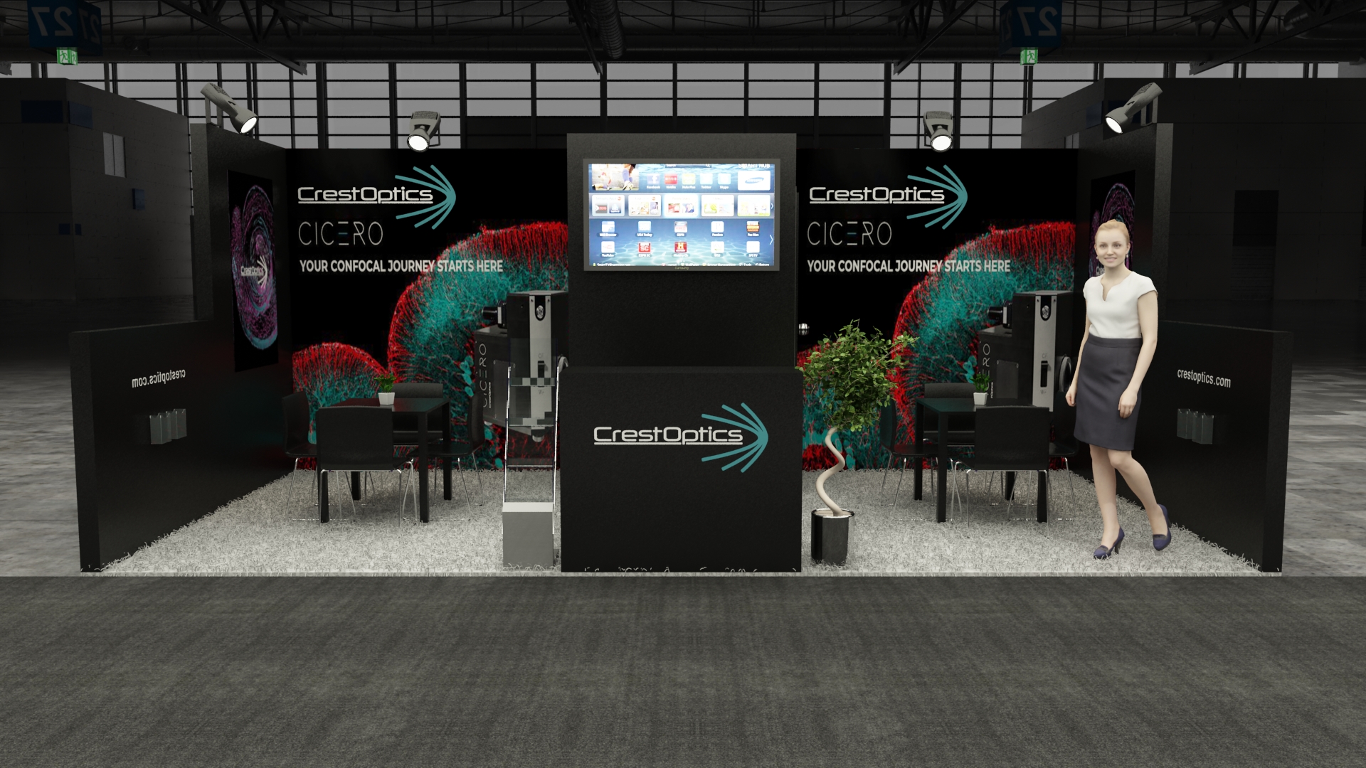 10×20 Exhibit Booth Rental 10-2001