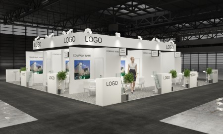 40×40 Exhibit Booth Rental 40-4001