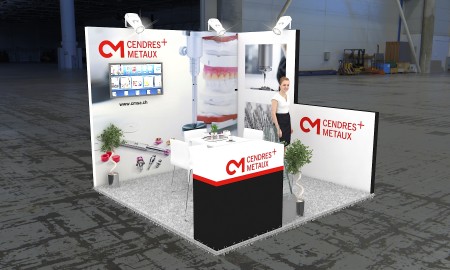 10×10 Exhibit Booth Rental 10-1005