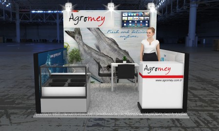 10×10 Exhibit Booth Rental 10-1003