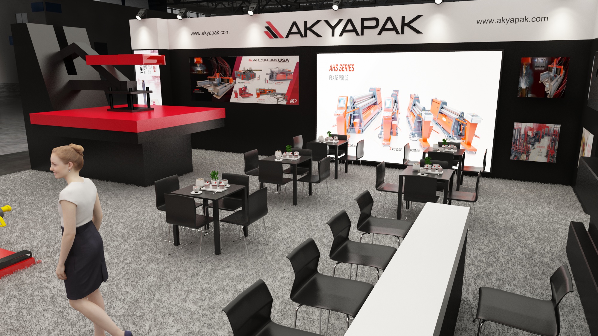 50×70 Exhibit Booth Rental 50-7002