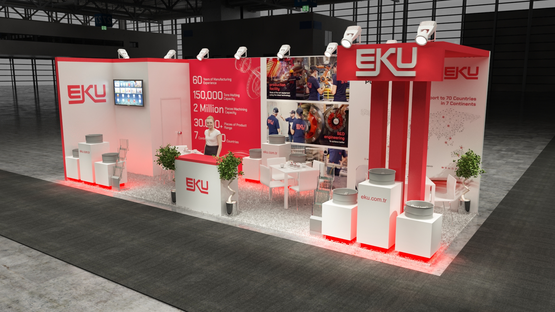 10×30 Exhibit Booth Rental 10-3002