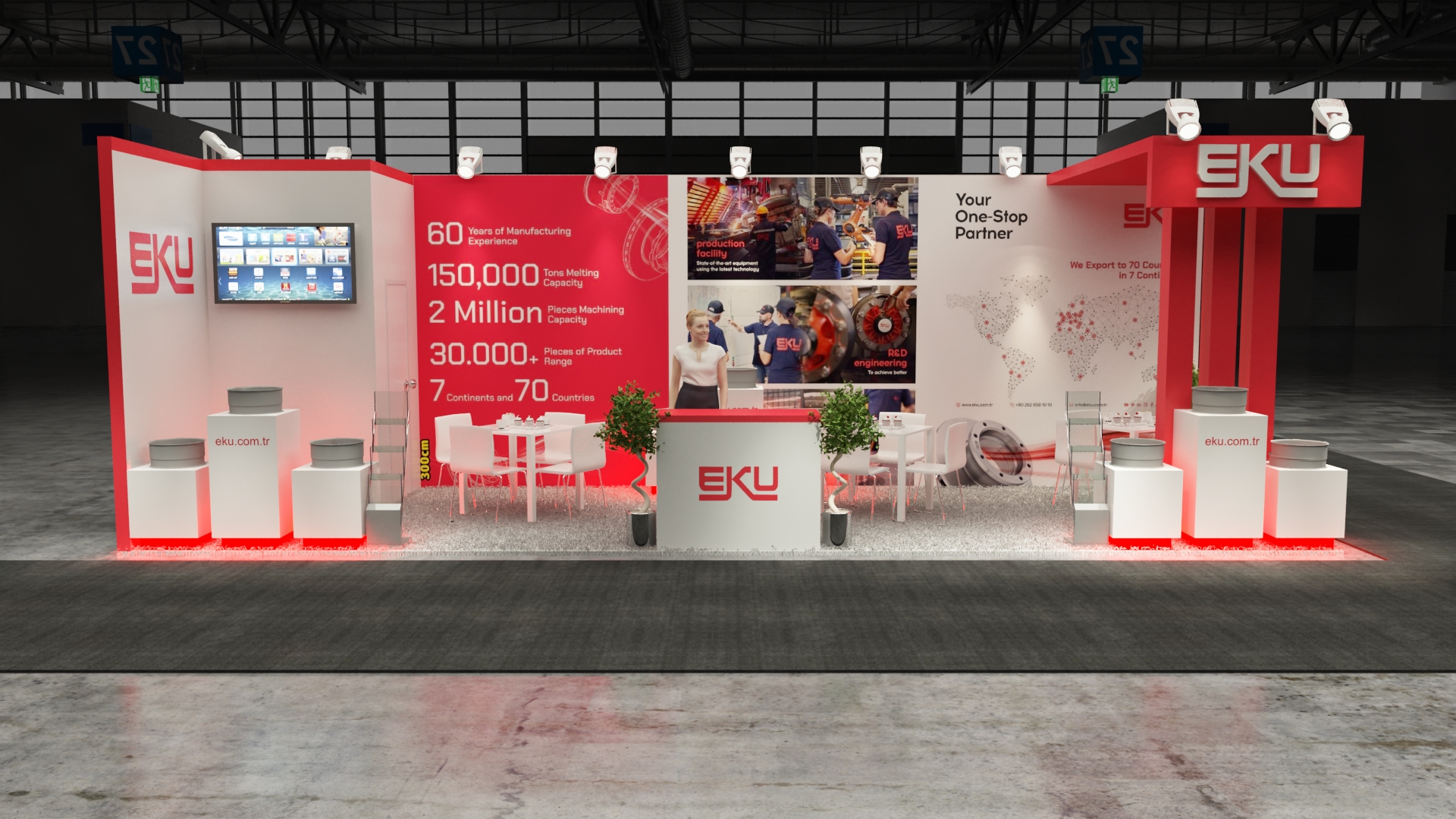 10×30 Exhibit Booth Rental 10-3002