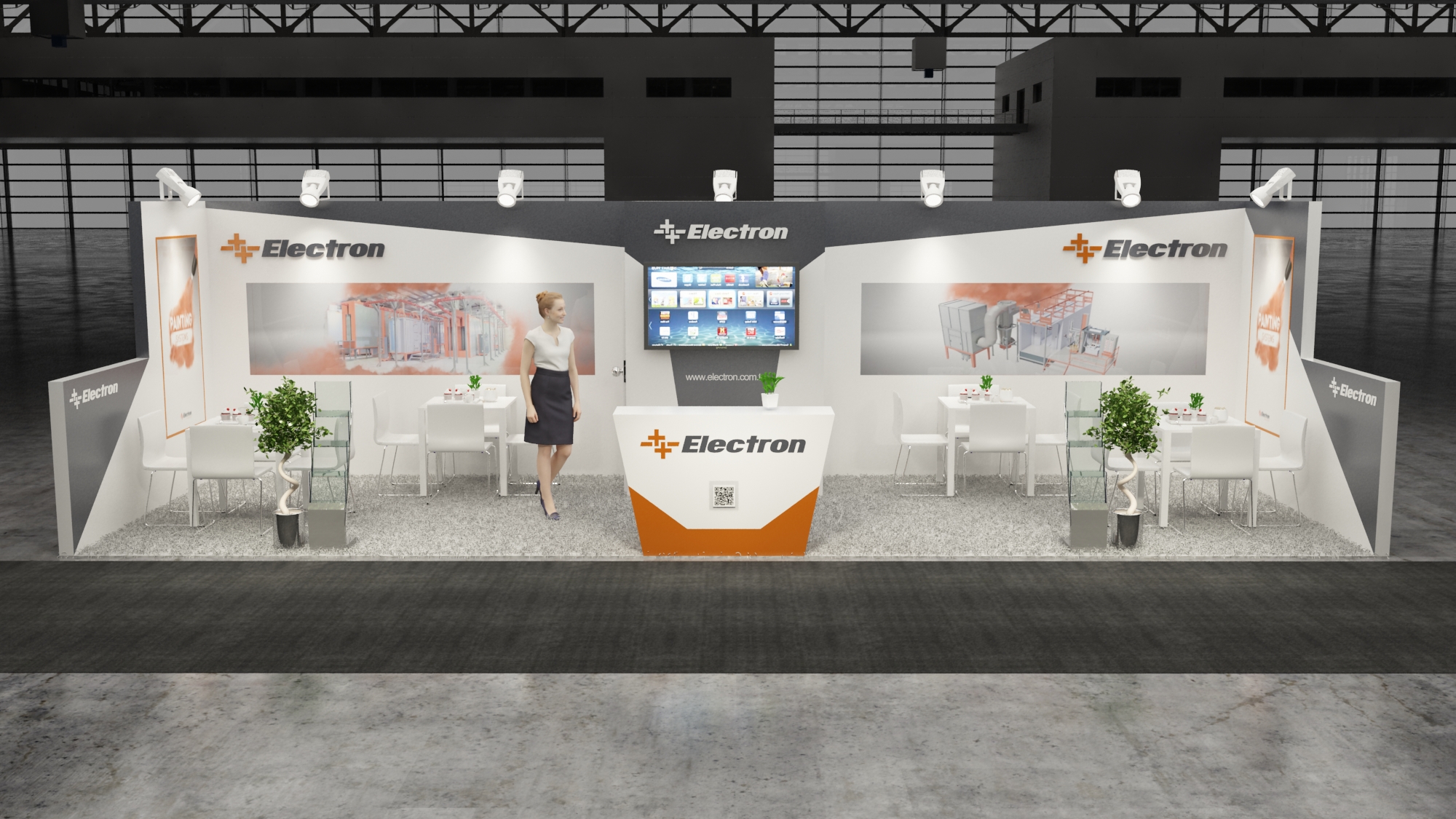 10×30 Exhibit Booth Rental 10-3003