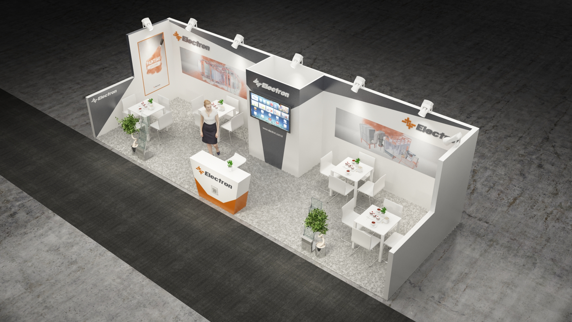 10×30 Exhibit Booth Rental 10-3003