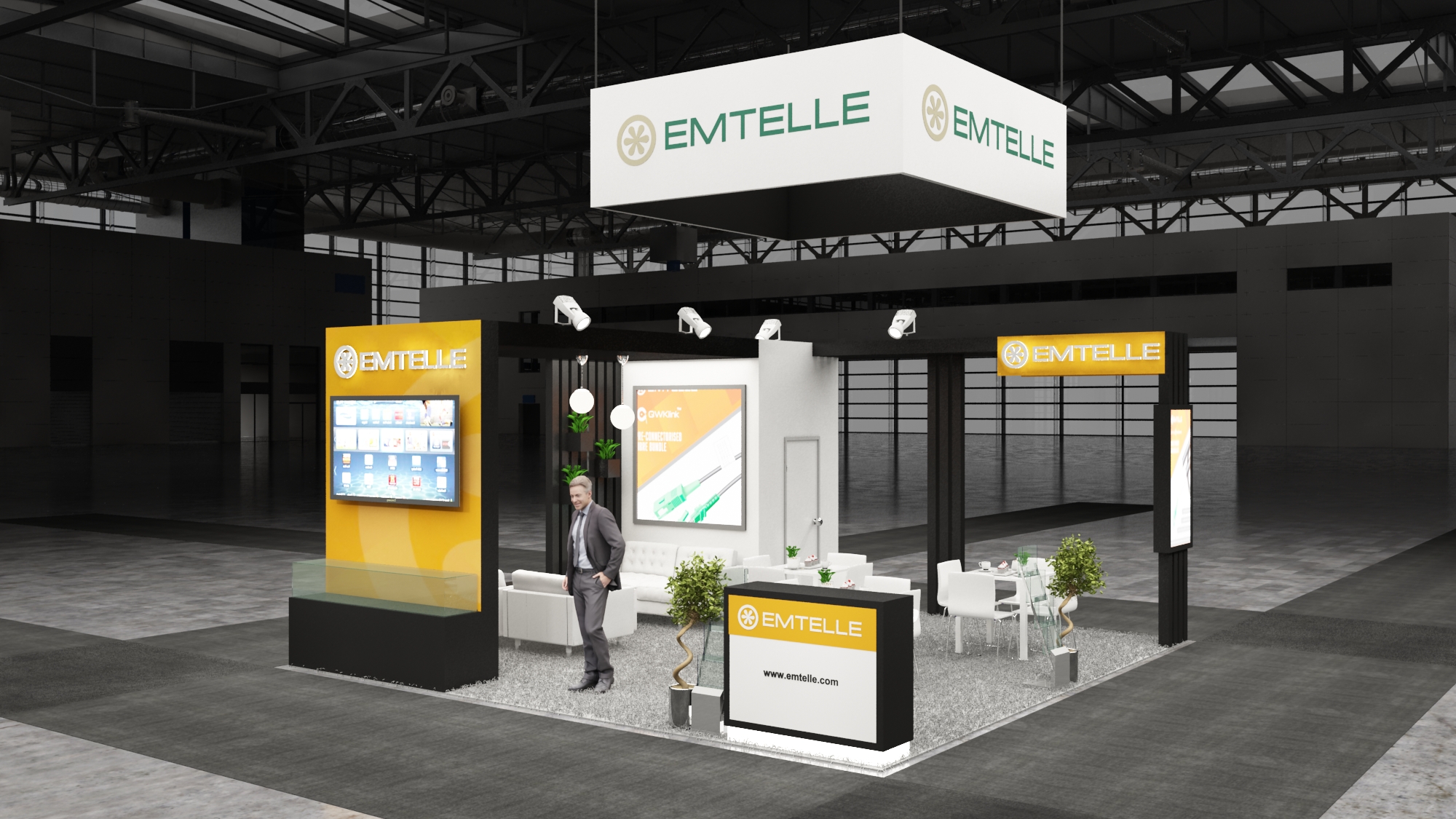 20×20 Exhibit Booth Rental 20-2006