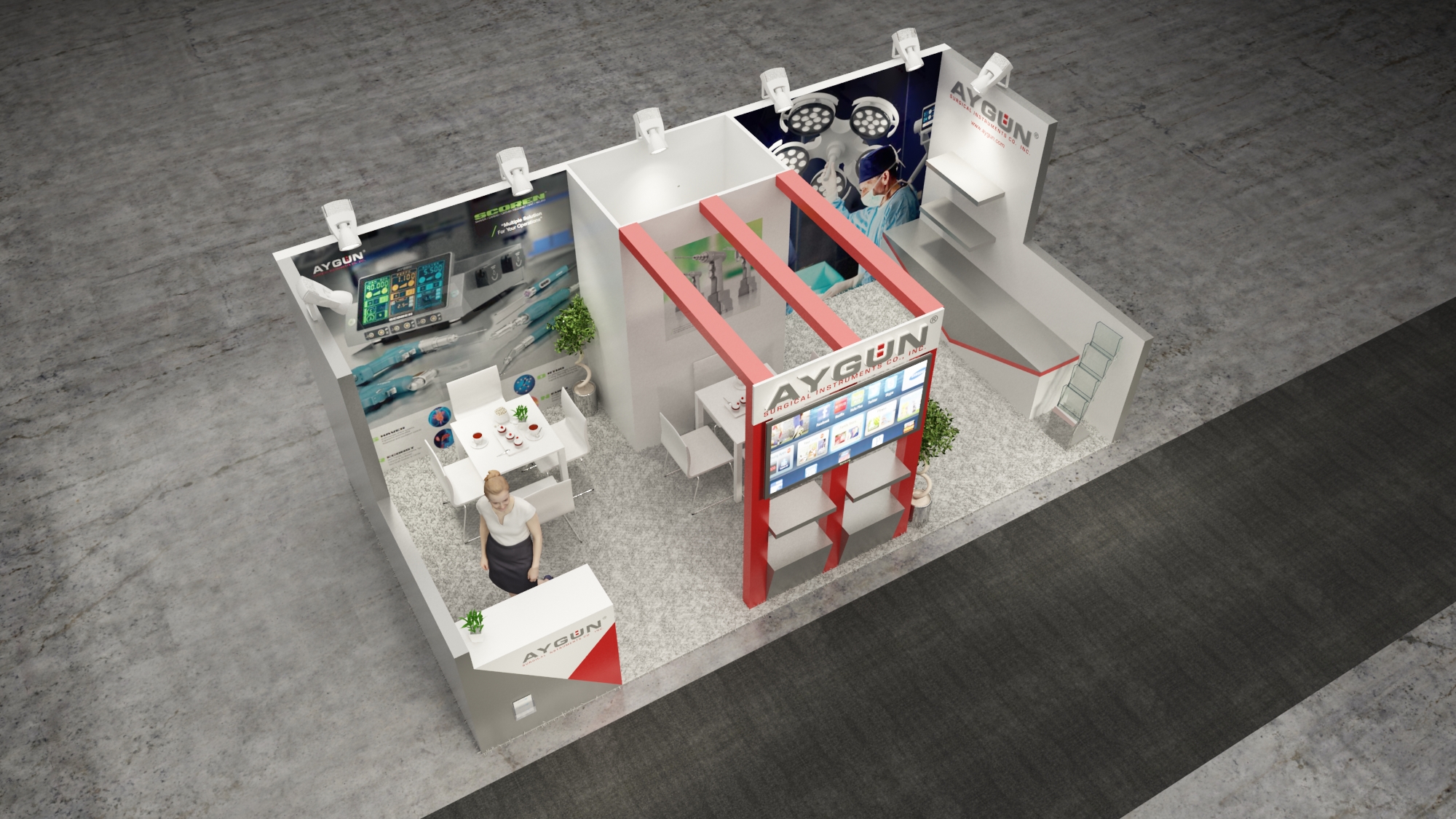 10×20 Exhibit Booth Rental 10-2007