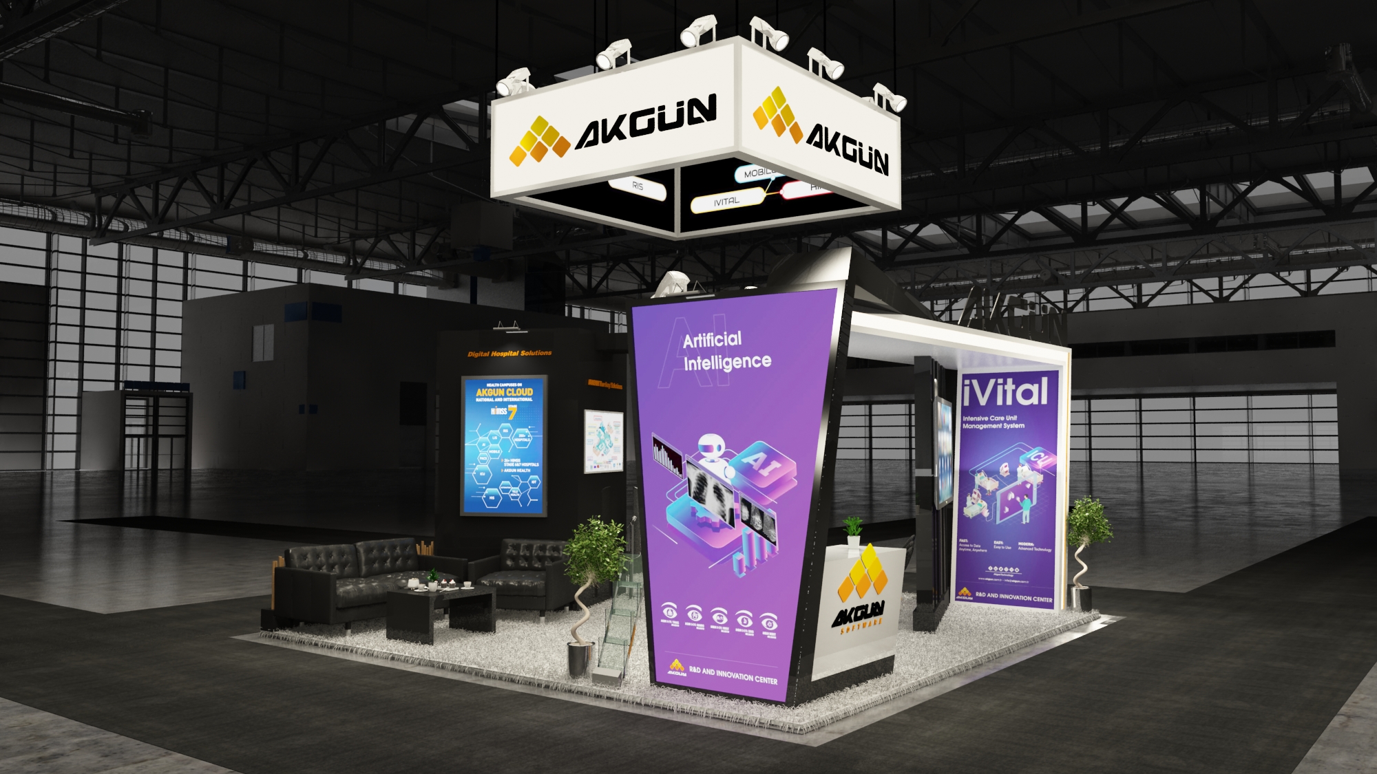 20×20 Exhibit Booth Rental 20-2009
