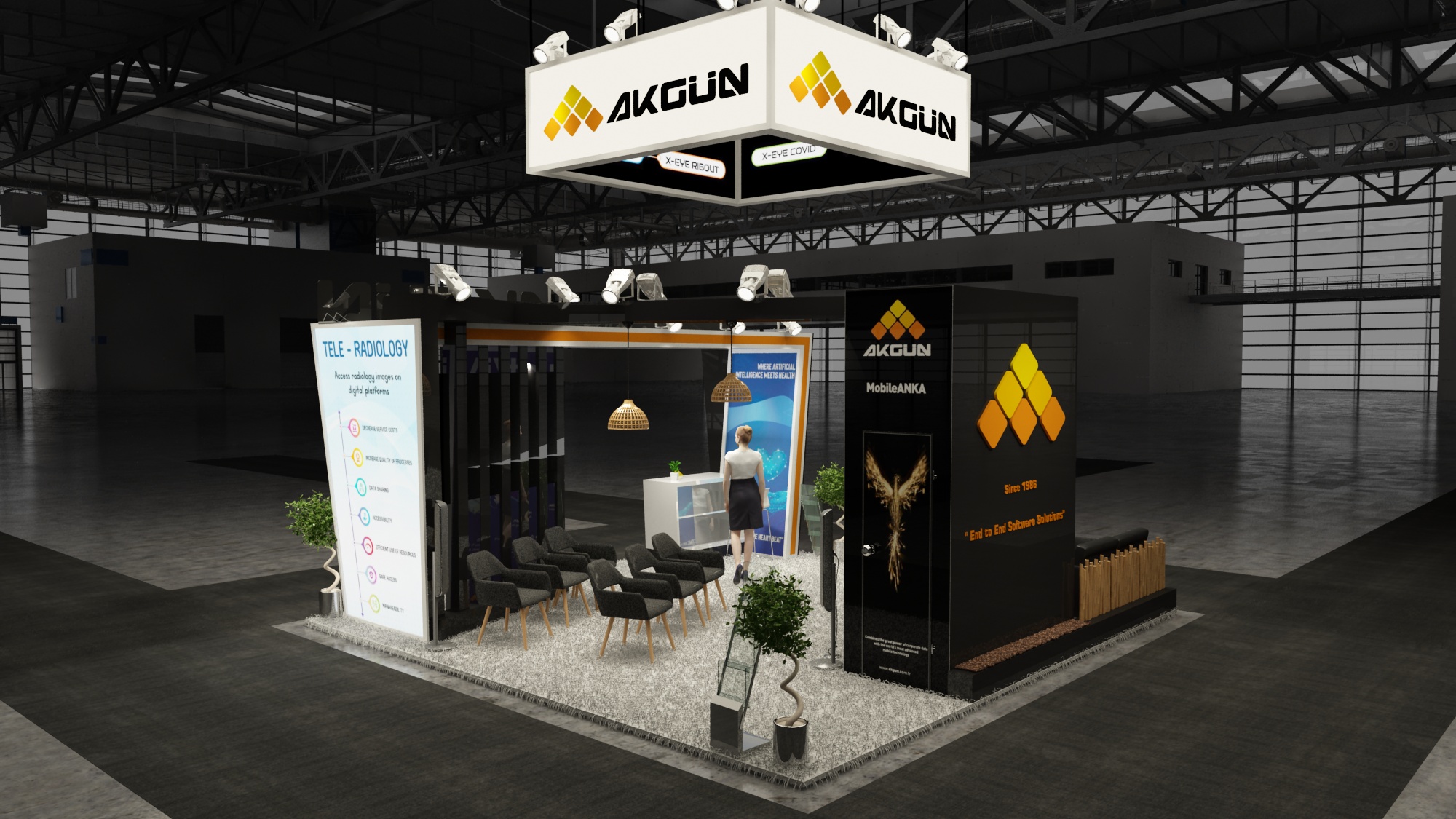 20×20 Exhibit Booth Rental 20-2009