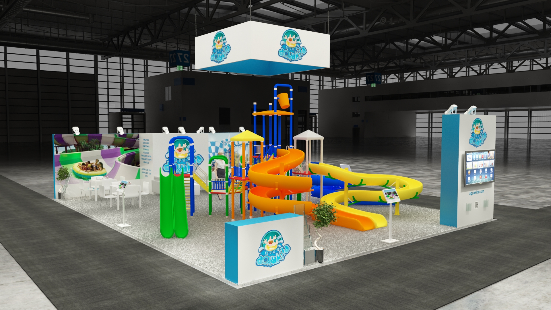 30×40 Exhibit Booth Rental 30-4001