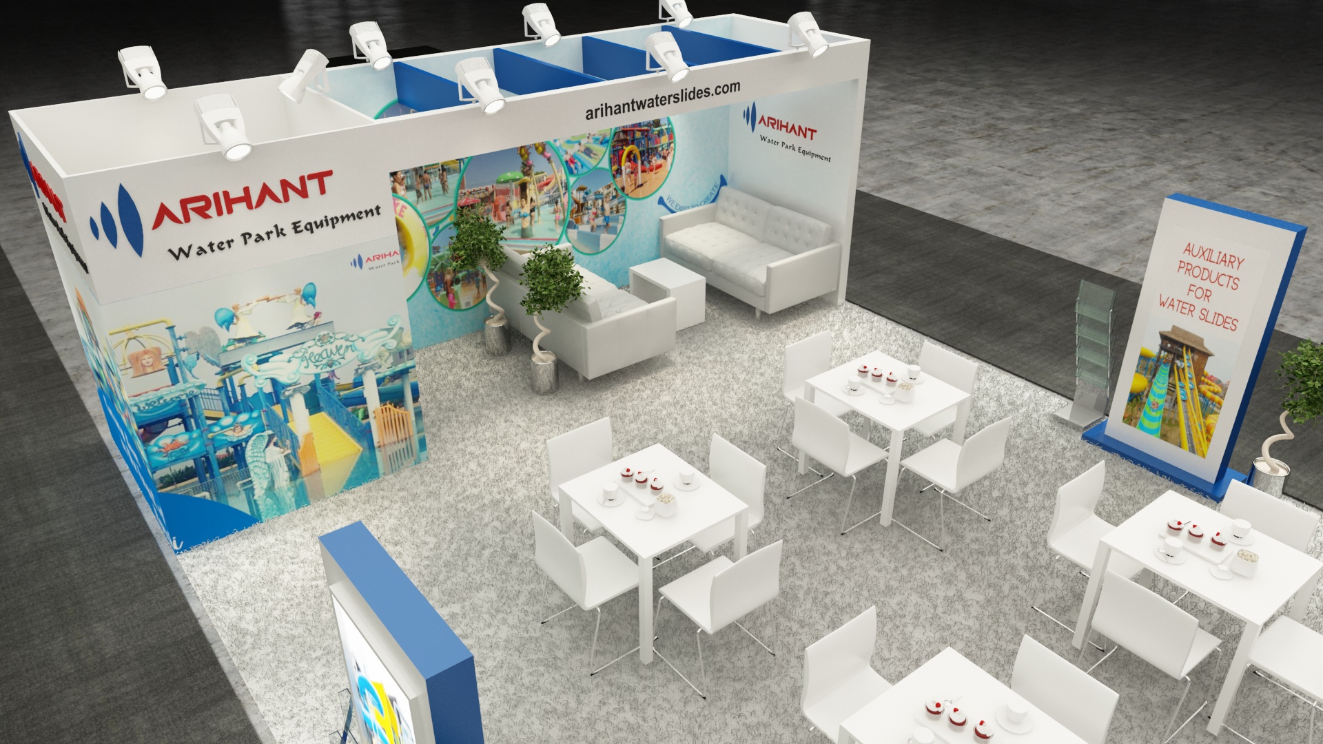 20×30 Exhibit Booth Rental 20-3003