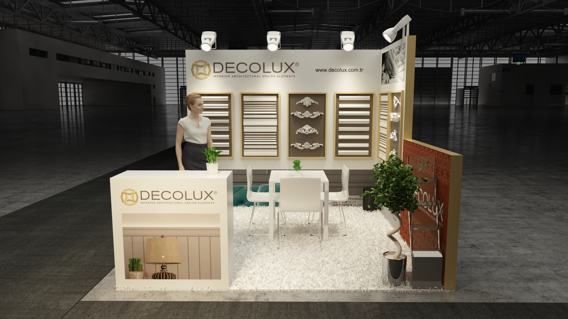 10×10 Exhibit Booth Rental 10-1001