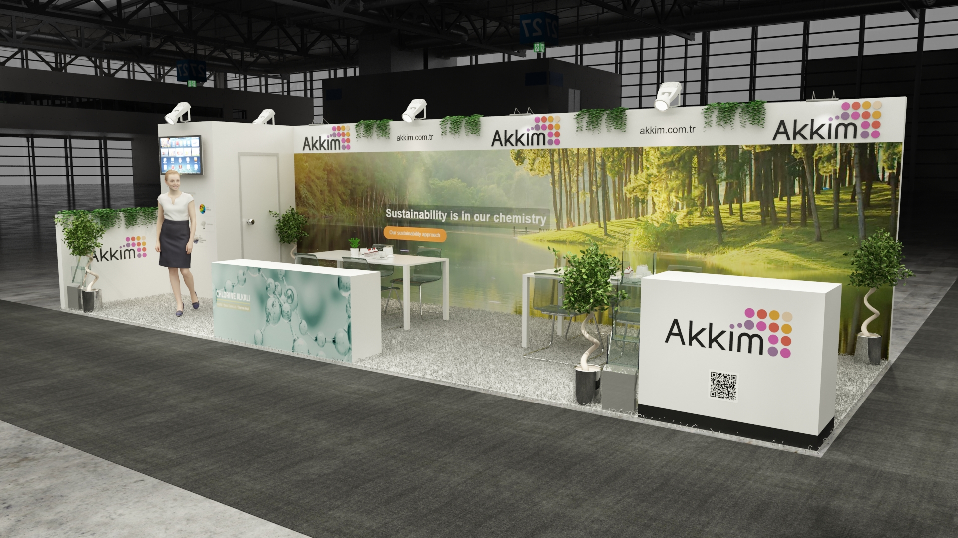 10×30 Exhibit Booth Rental 10-3004