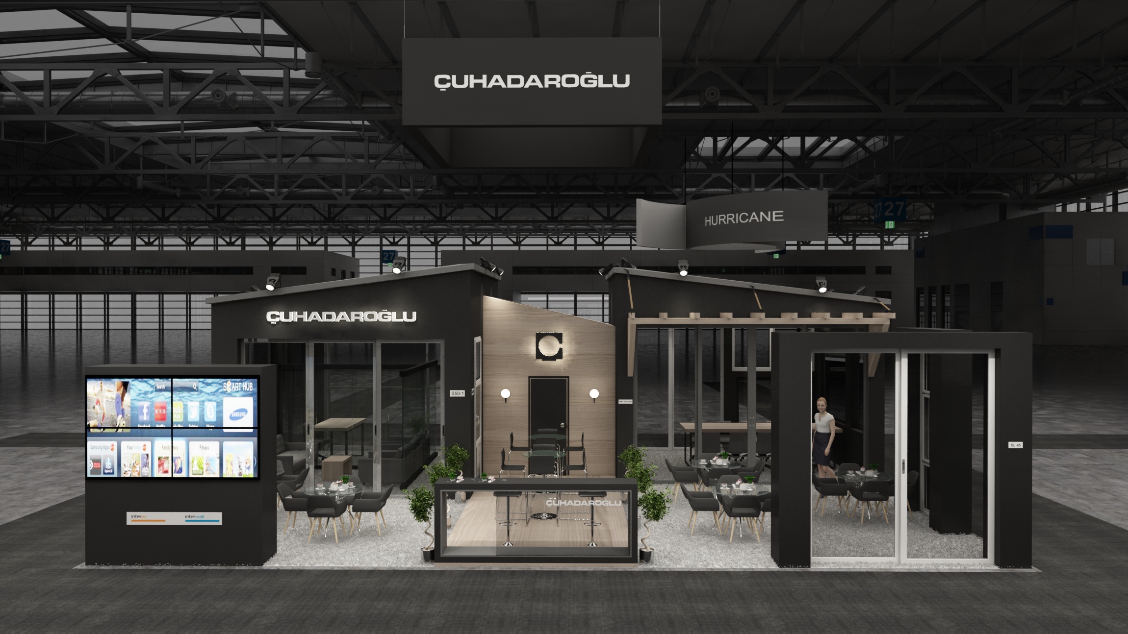 30×40 Exhibit Booth Rental 30-4002