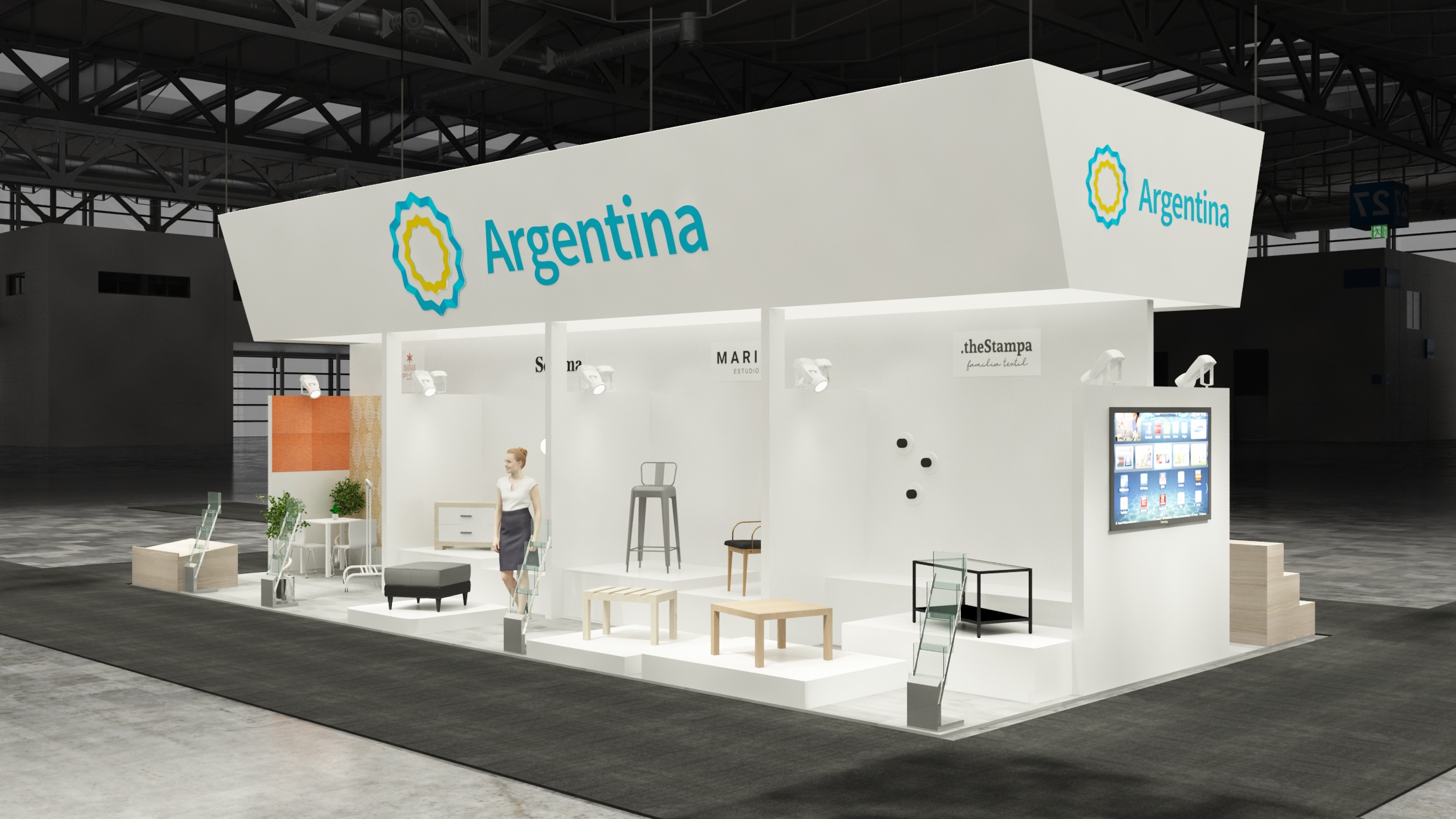 20×40 Exhibit Booth Rental 20-4002