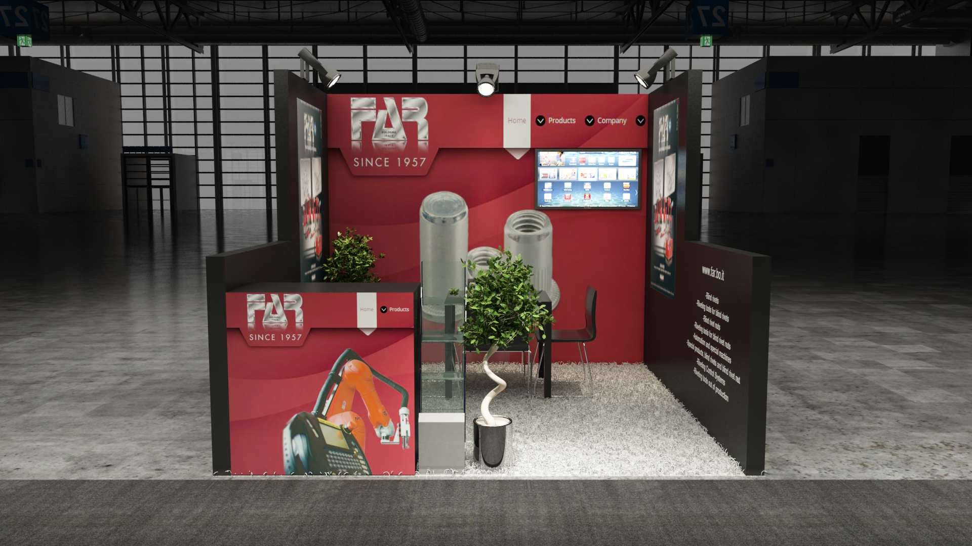 10×10 Exhibit Booth Rental 10-1009