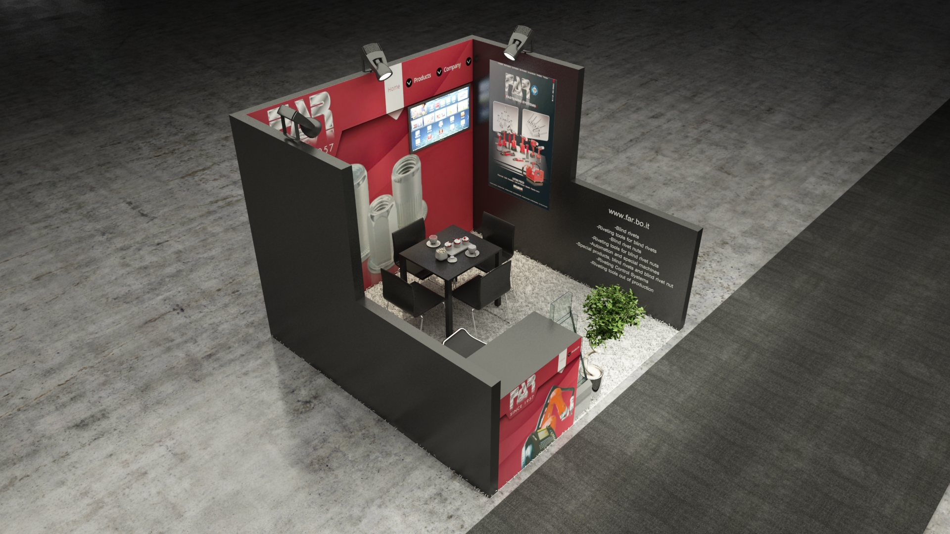 10×10 Exhibit Booth Rental 10-1009