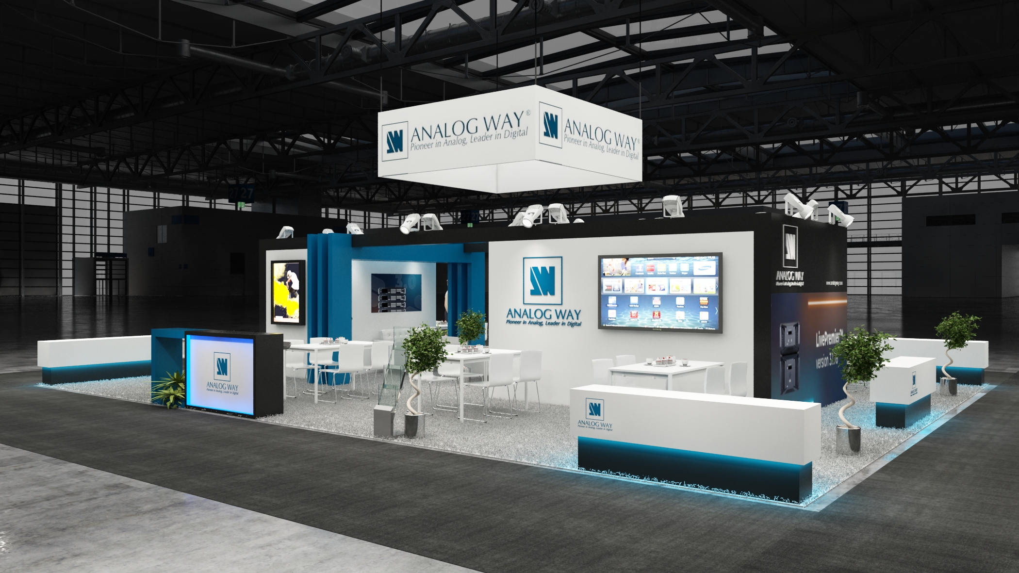 30×40 Exhibit Booth Rental 30-4003