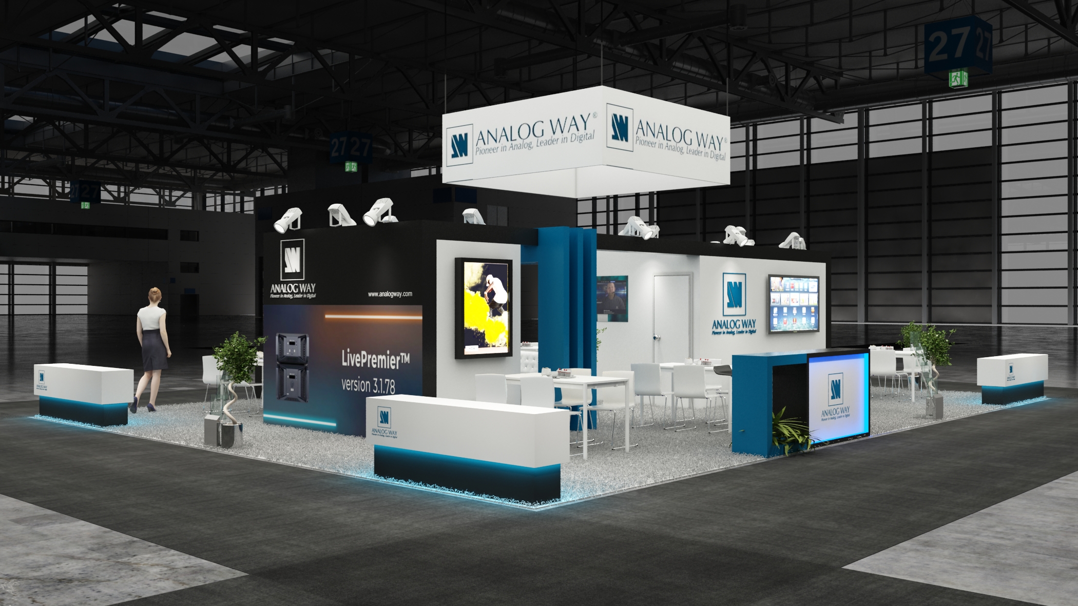 30×40 Exhibit Booth Rental 30-4003