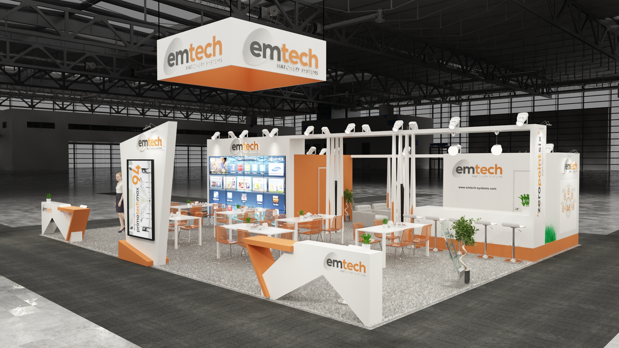 30×40 Exhibit Booth Rental 30-4004