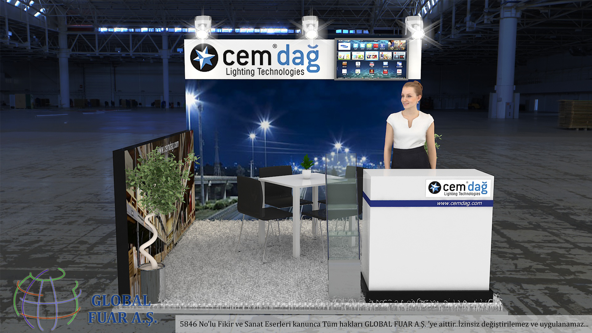 10×10 Exhibit Booth Rental 10-1010