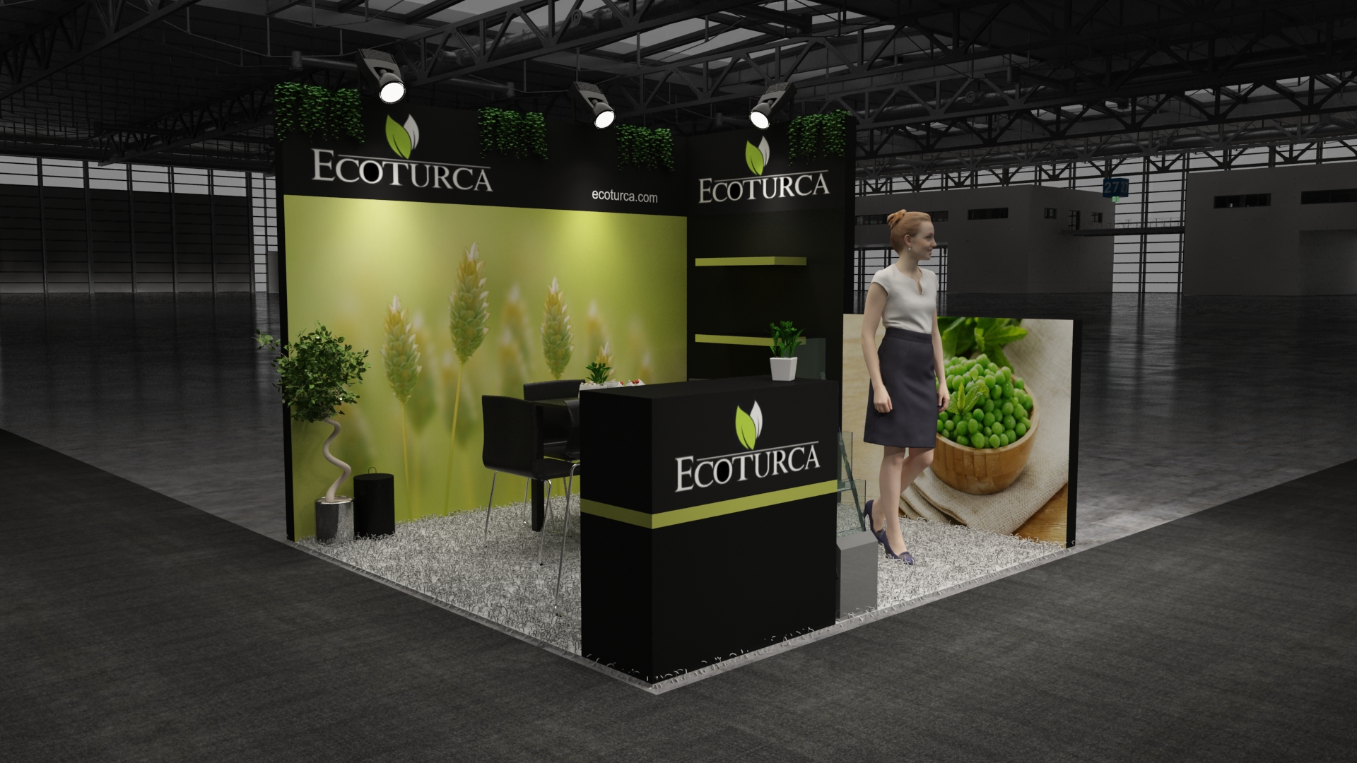 10×10 Exhibit Booth Rental 10-1006