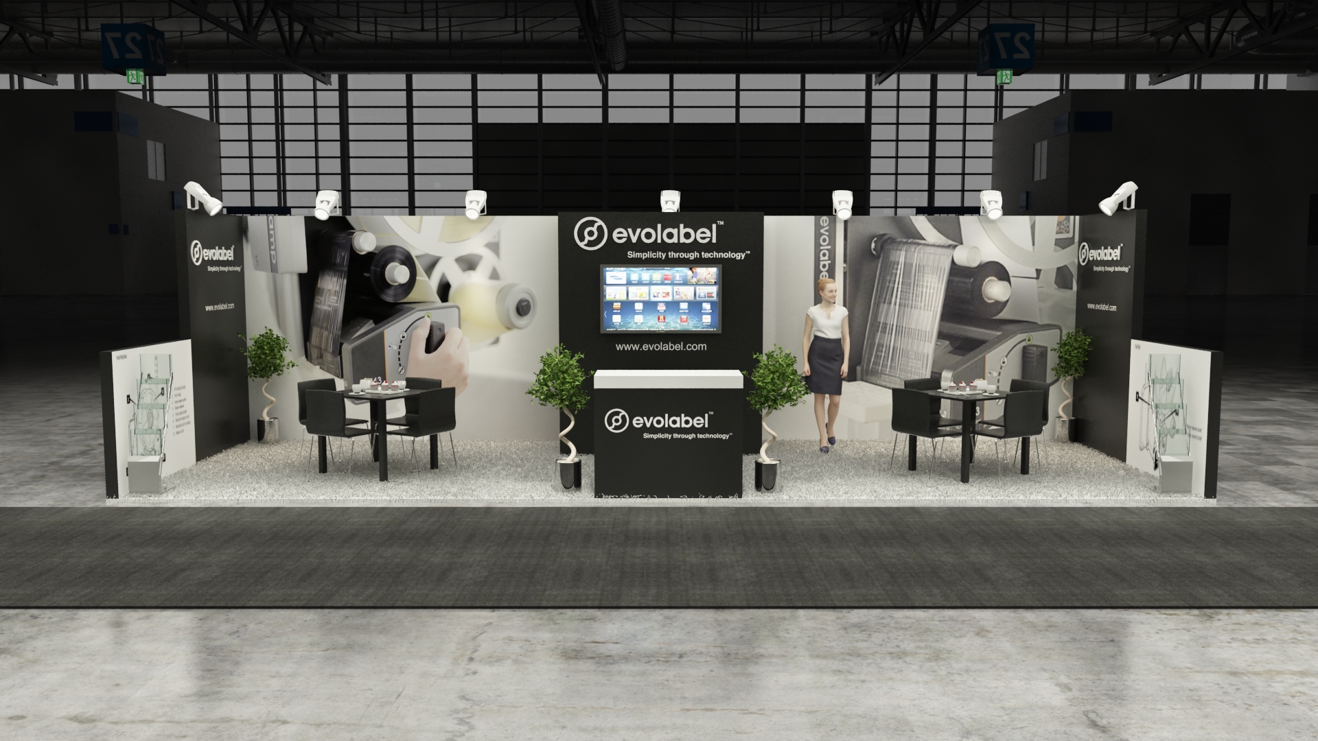 10×30 Exhibit Booth Rental 10-3006