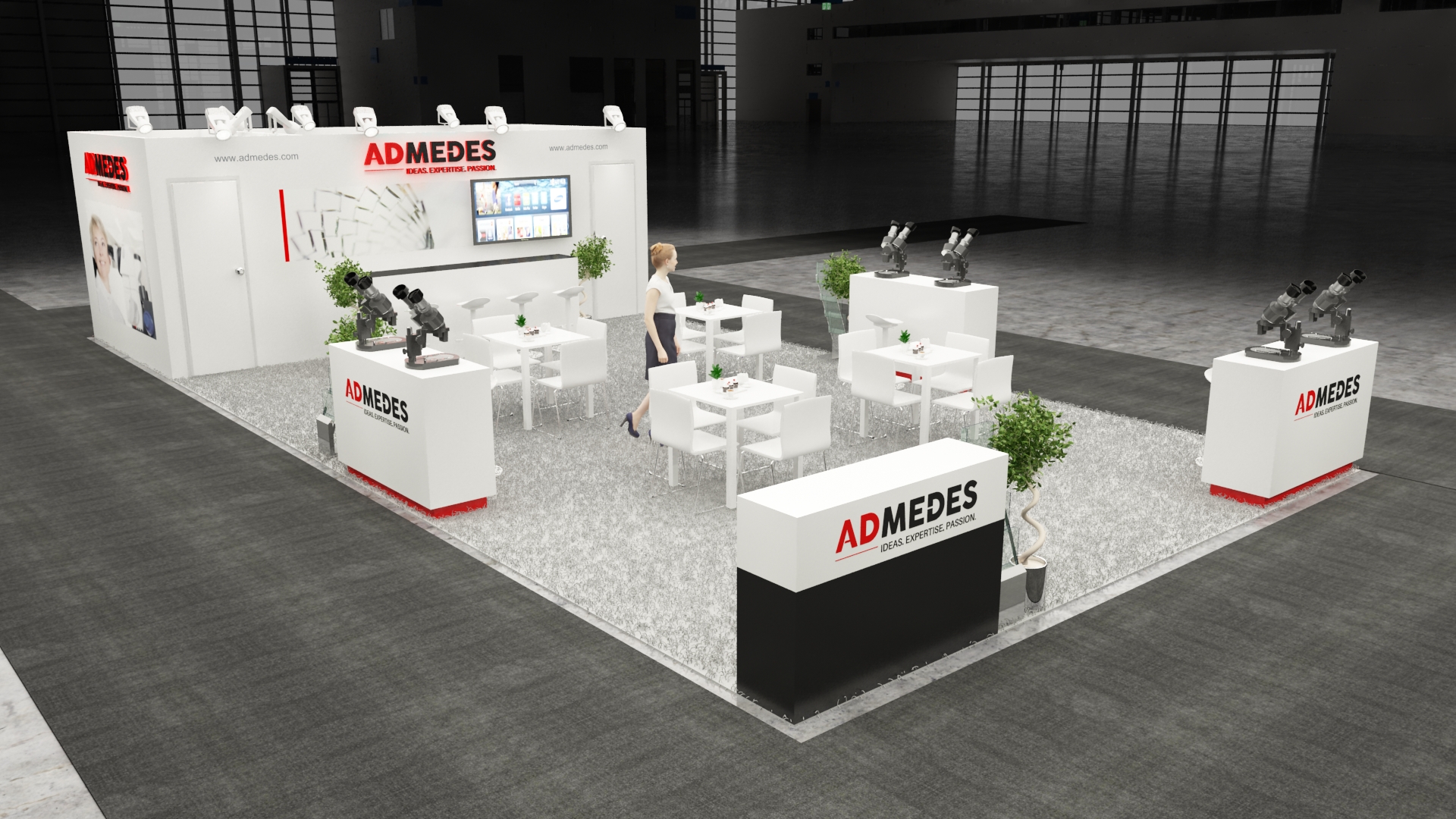 20×30 Exhibit Booth Rental 20-3007