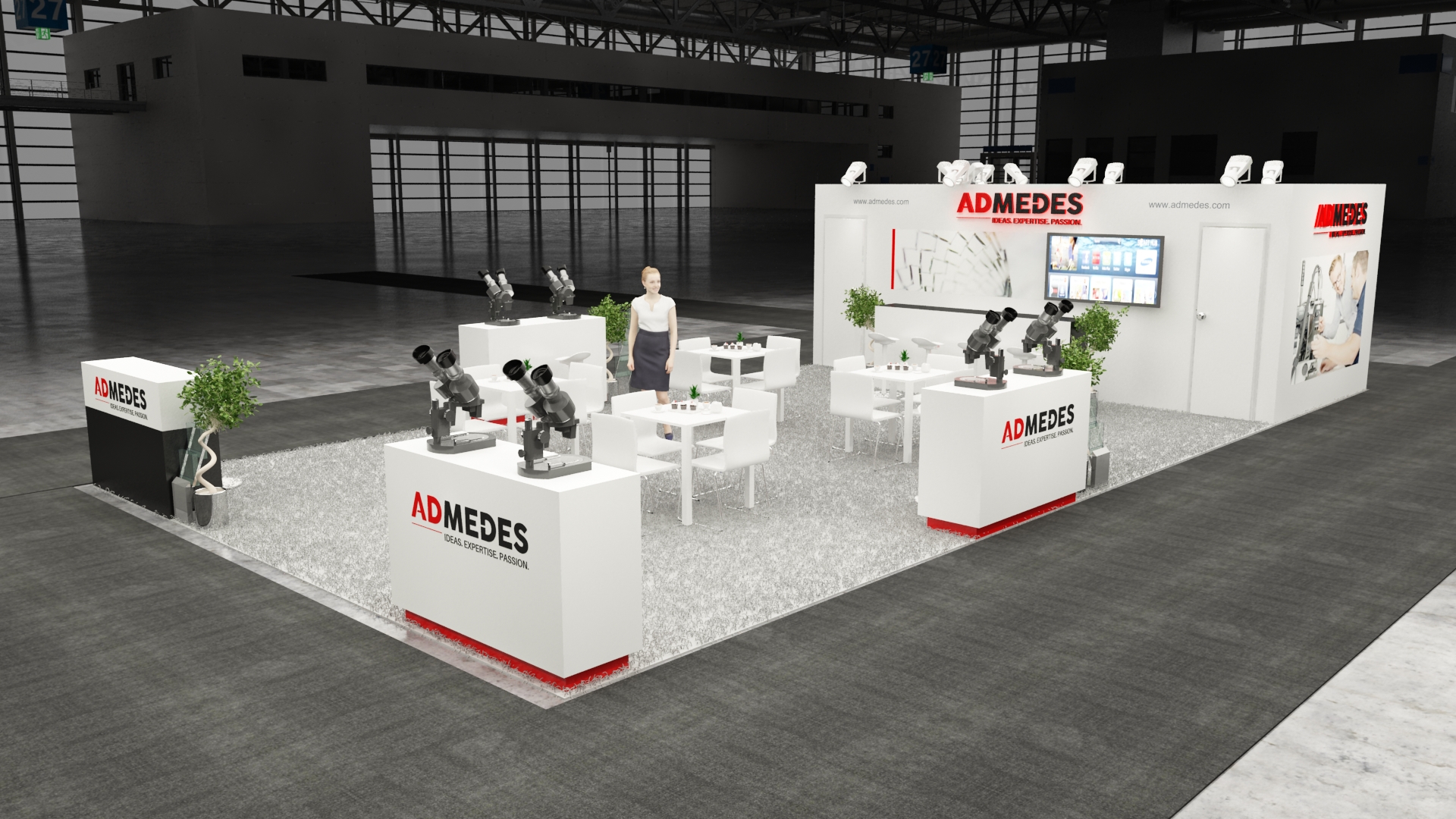 20×30 Exhibit Booth Rental 20-3007