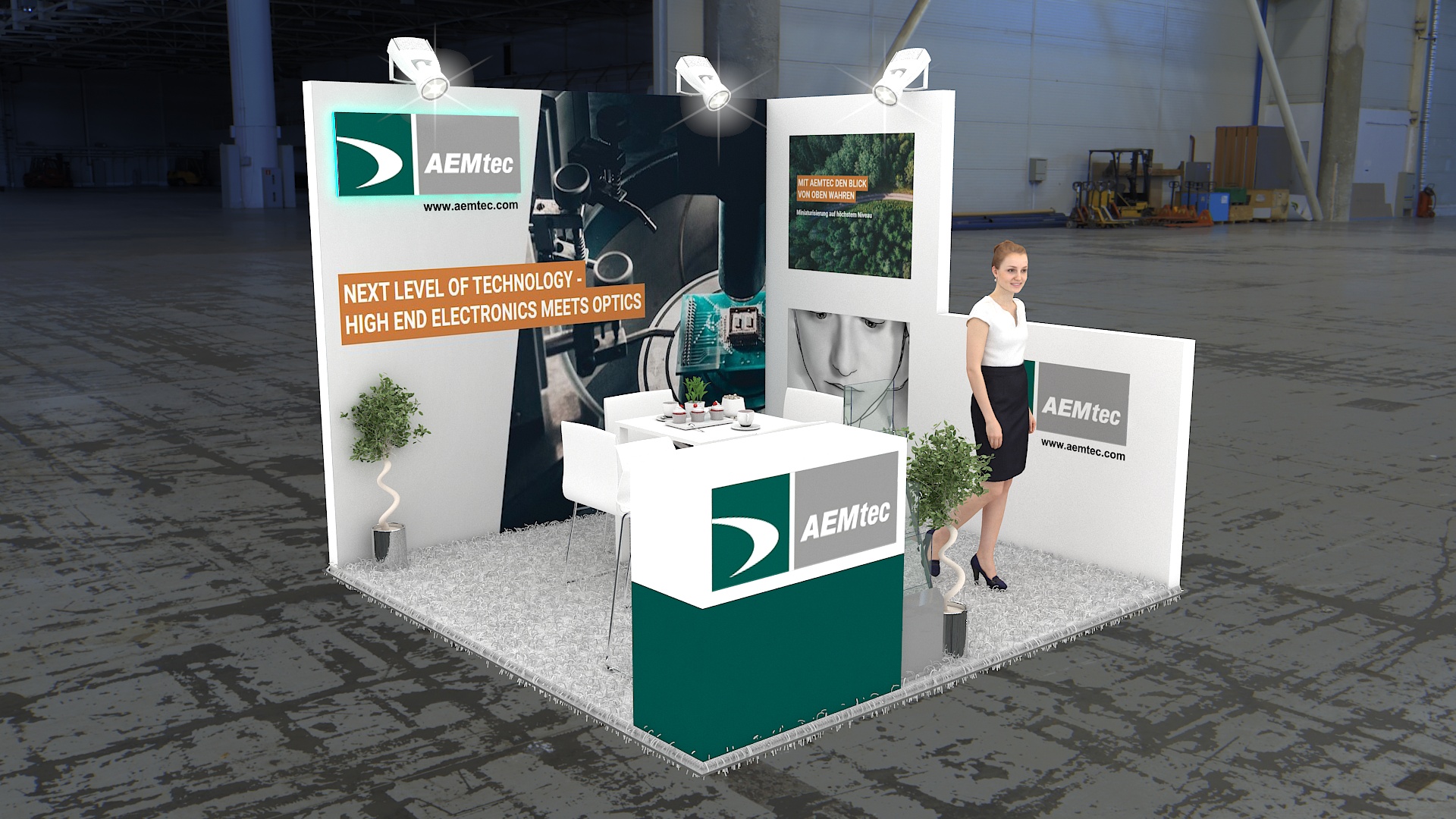 10×10 Exhibit Booth Rental 10-1004