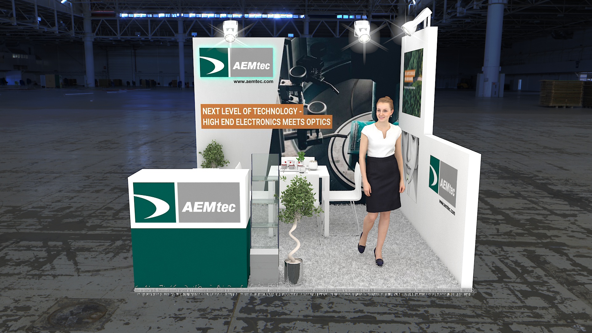 10×10 Exhibit Booth Rental 10-1004