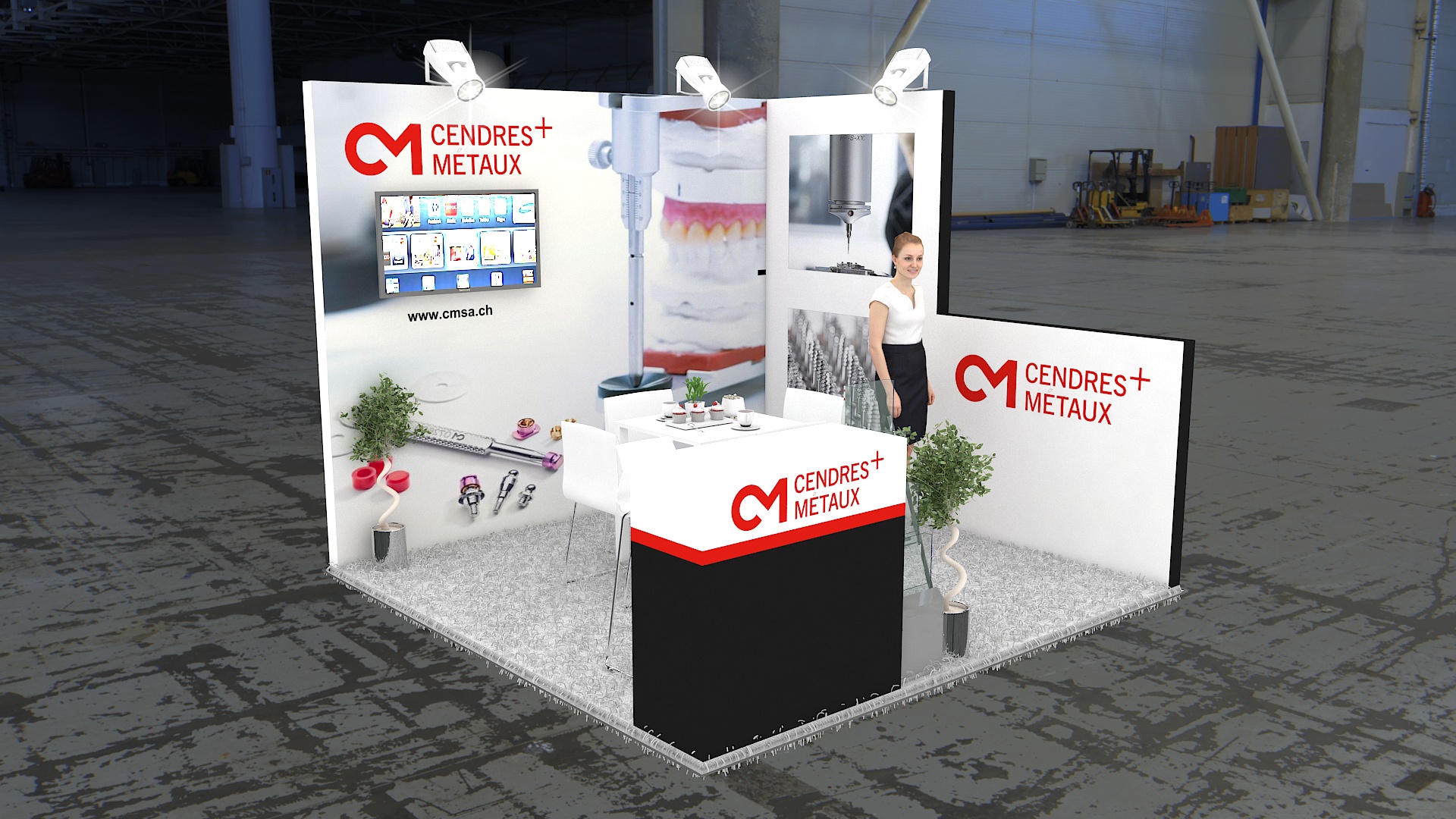 10×10 Exhibit Booth Rental 10-1005