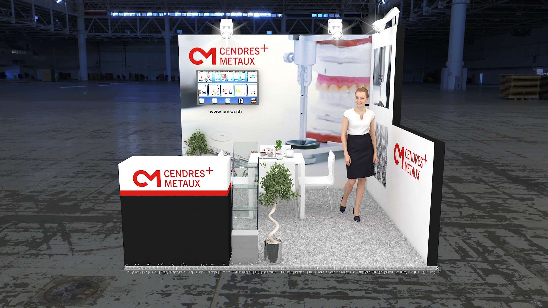 10×10 Exhibit Booth Rental 10-1005