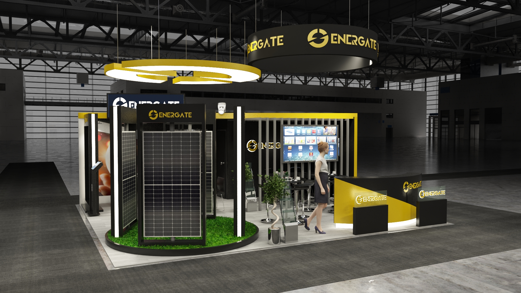 20×22 Exhibit Booth Rental 20-2201
