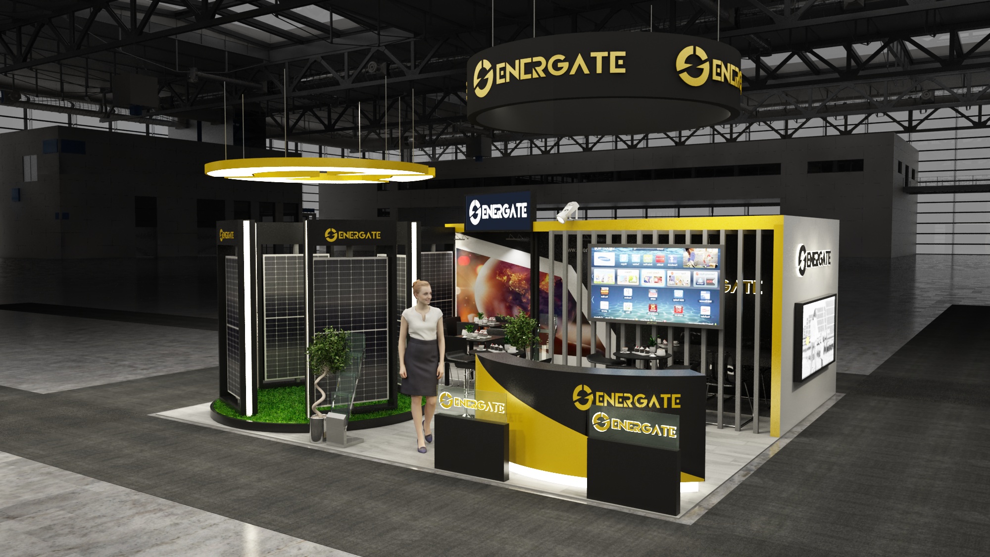 20×22 Exhibit Booth Rental 20-2201