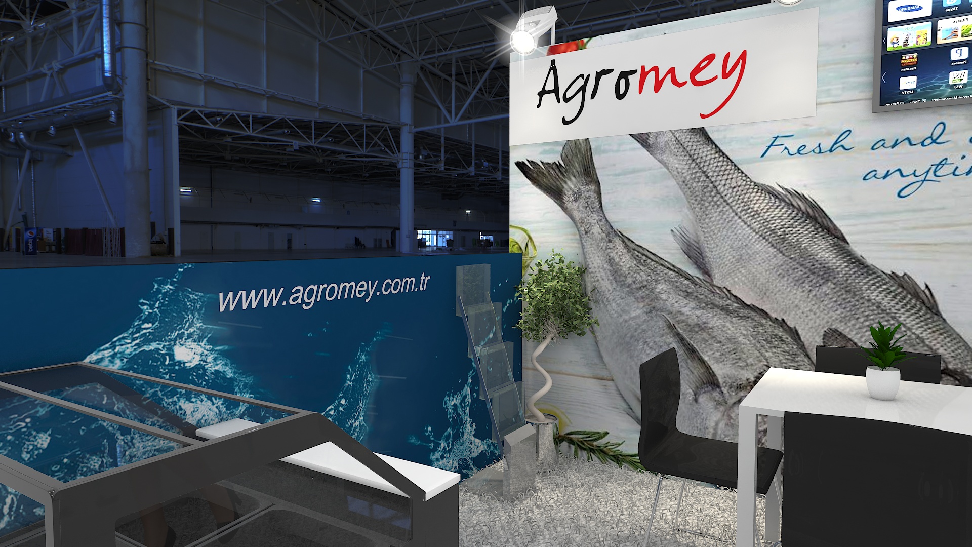 10×10 Exhibit Booth Rental 10-1003