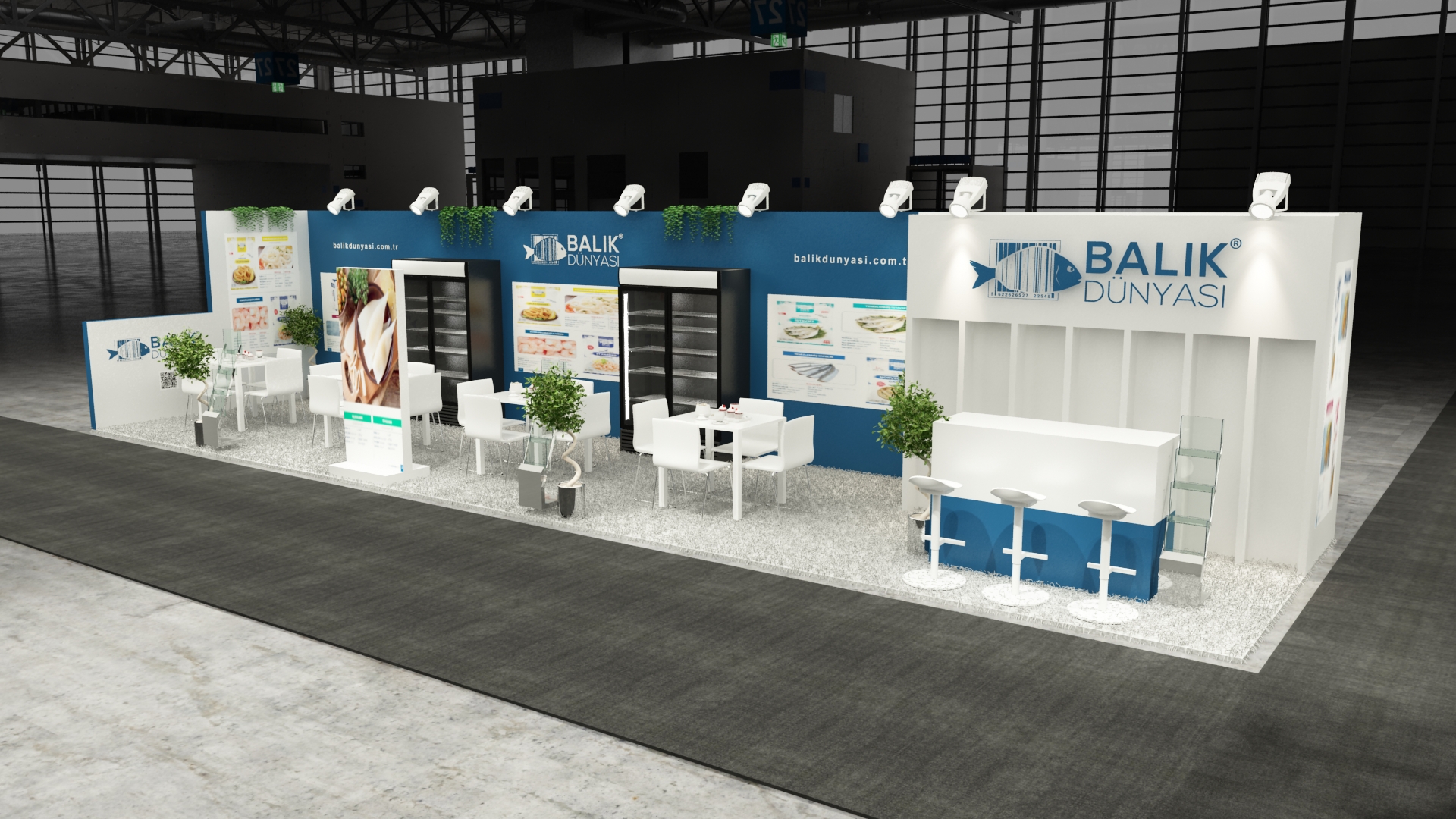 10×40 Exhibit Booth Rental 10-4002