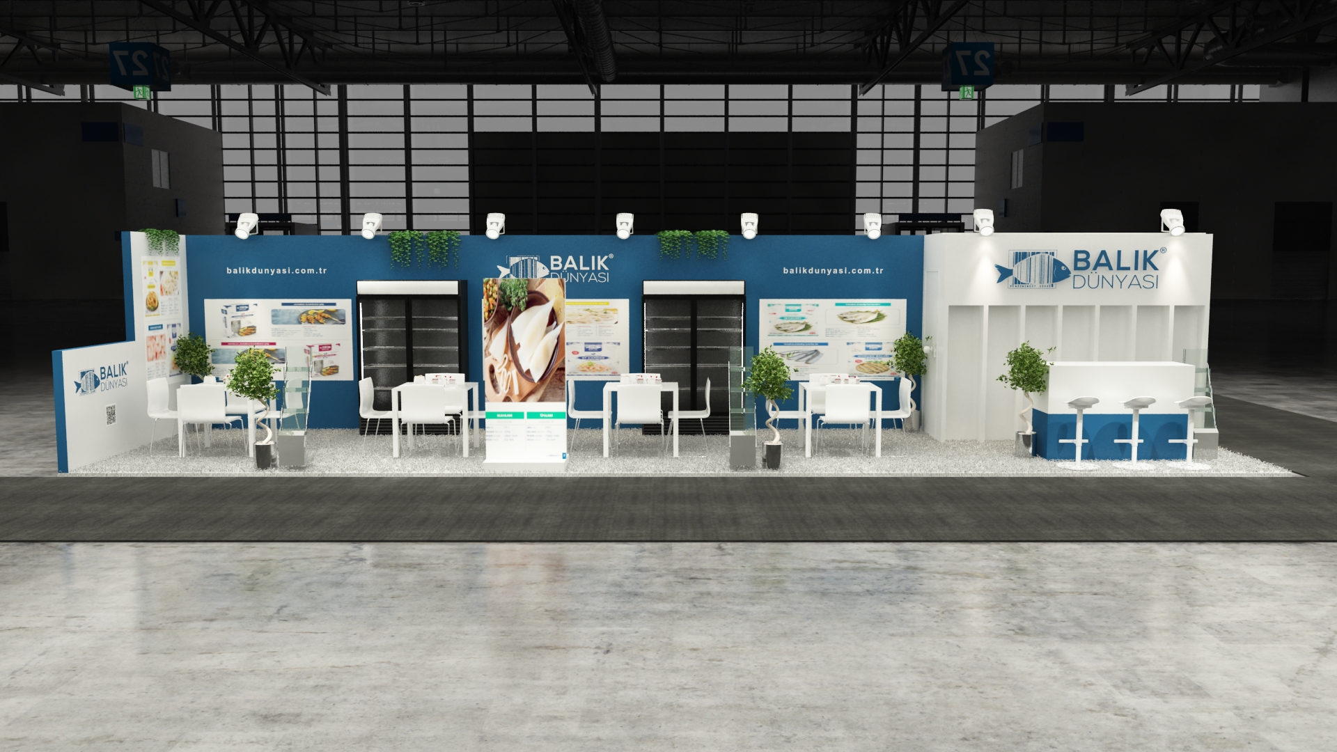 10×40 Exhibit Booth Rental 10-4002