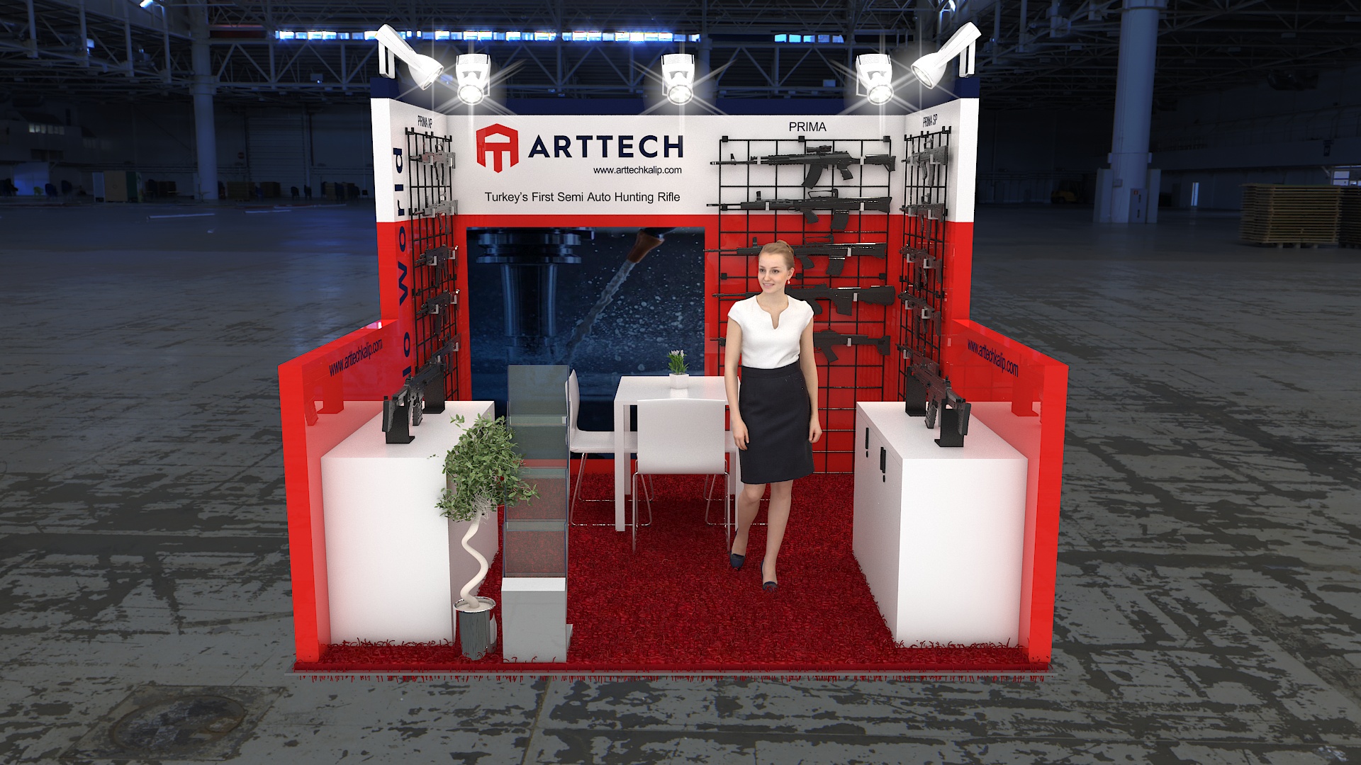 10×10 Exhibit Booth Rental 10-1002
