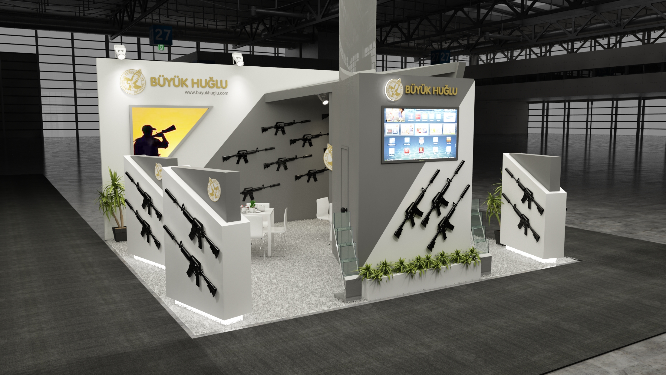 20×22 Exhibit Booth Rental 20-2202