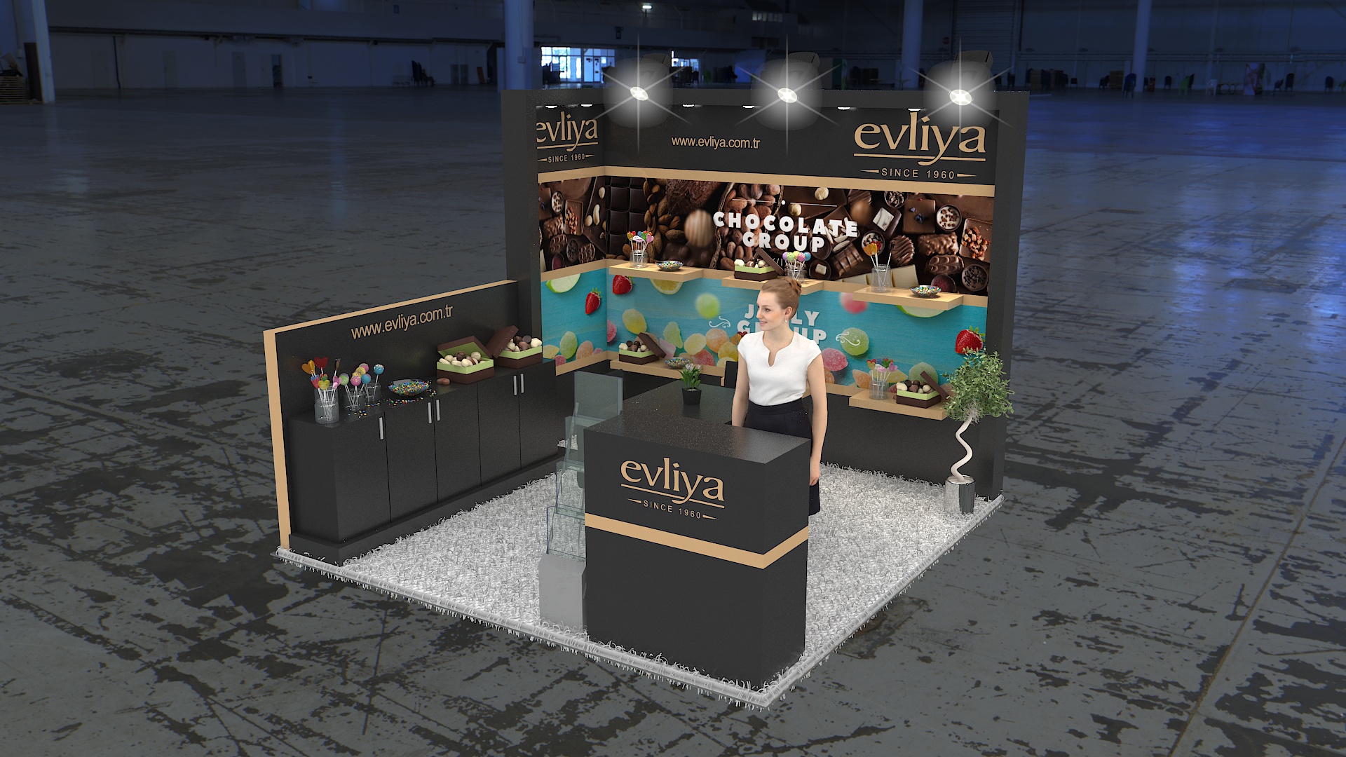10×10 Exhibit Booth Rental 10-1011