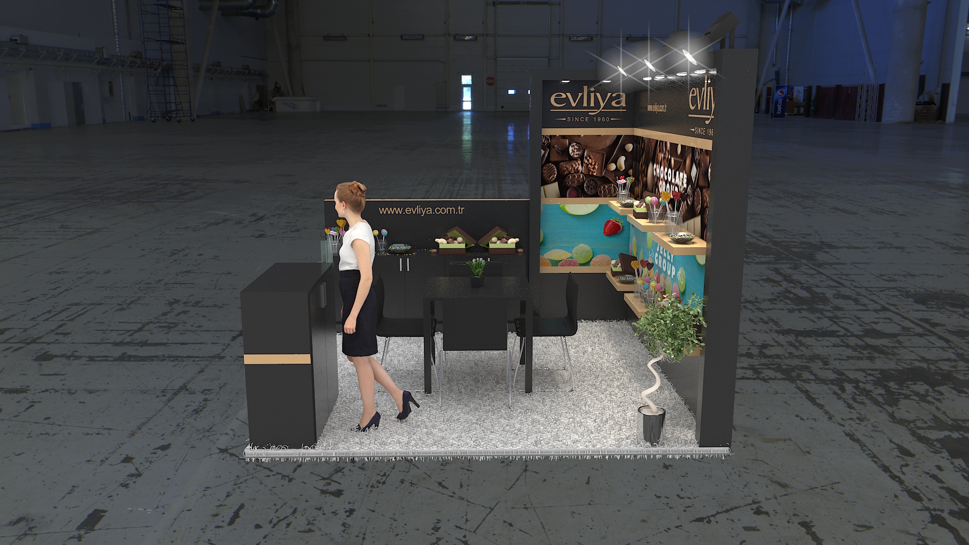 10×10 Exhibit Booth Rental 10-1011
