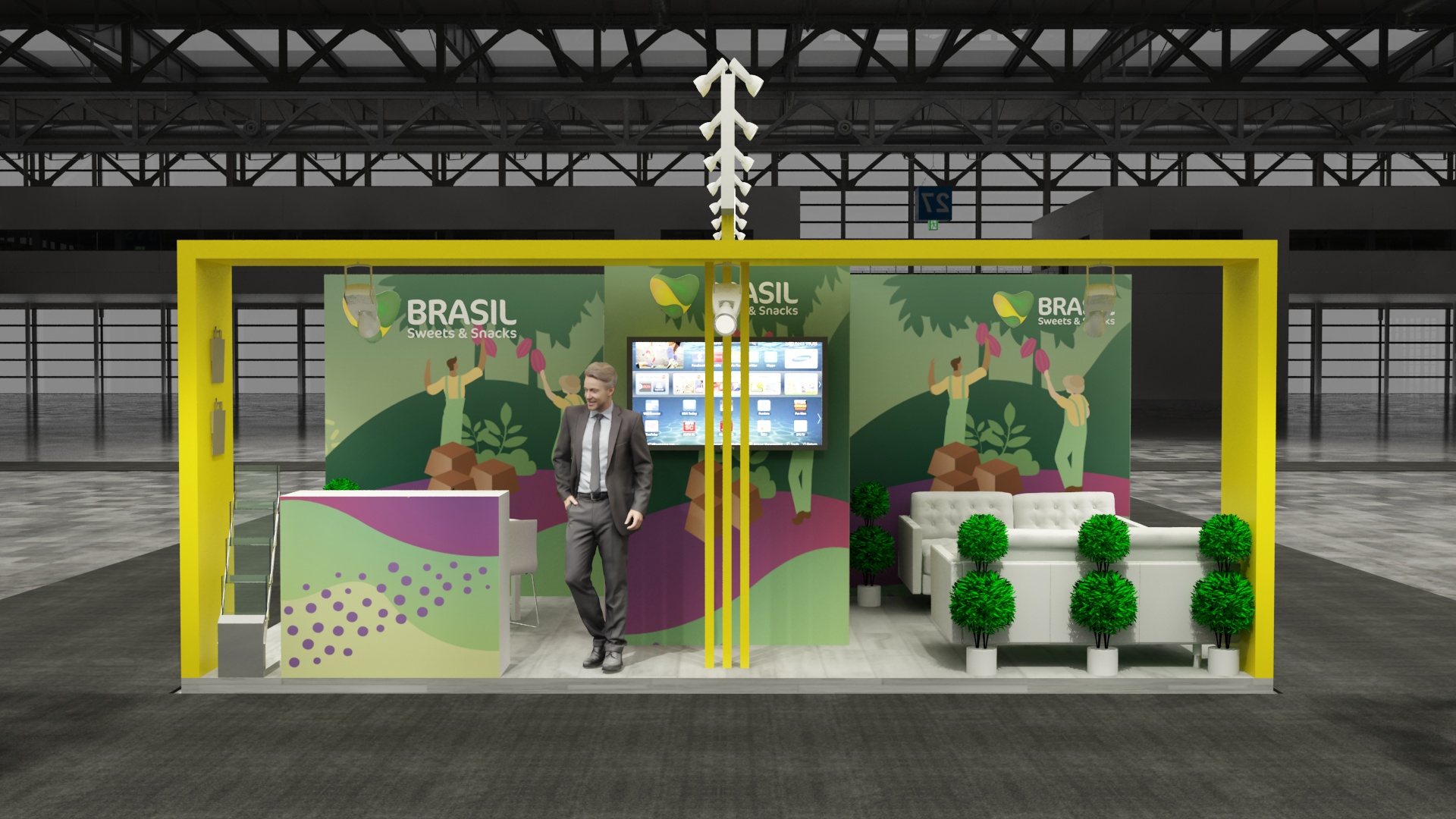 30×40 Exhibit Booth Rental 30-4006