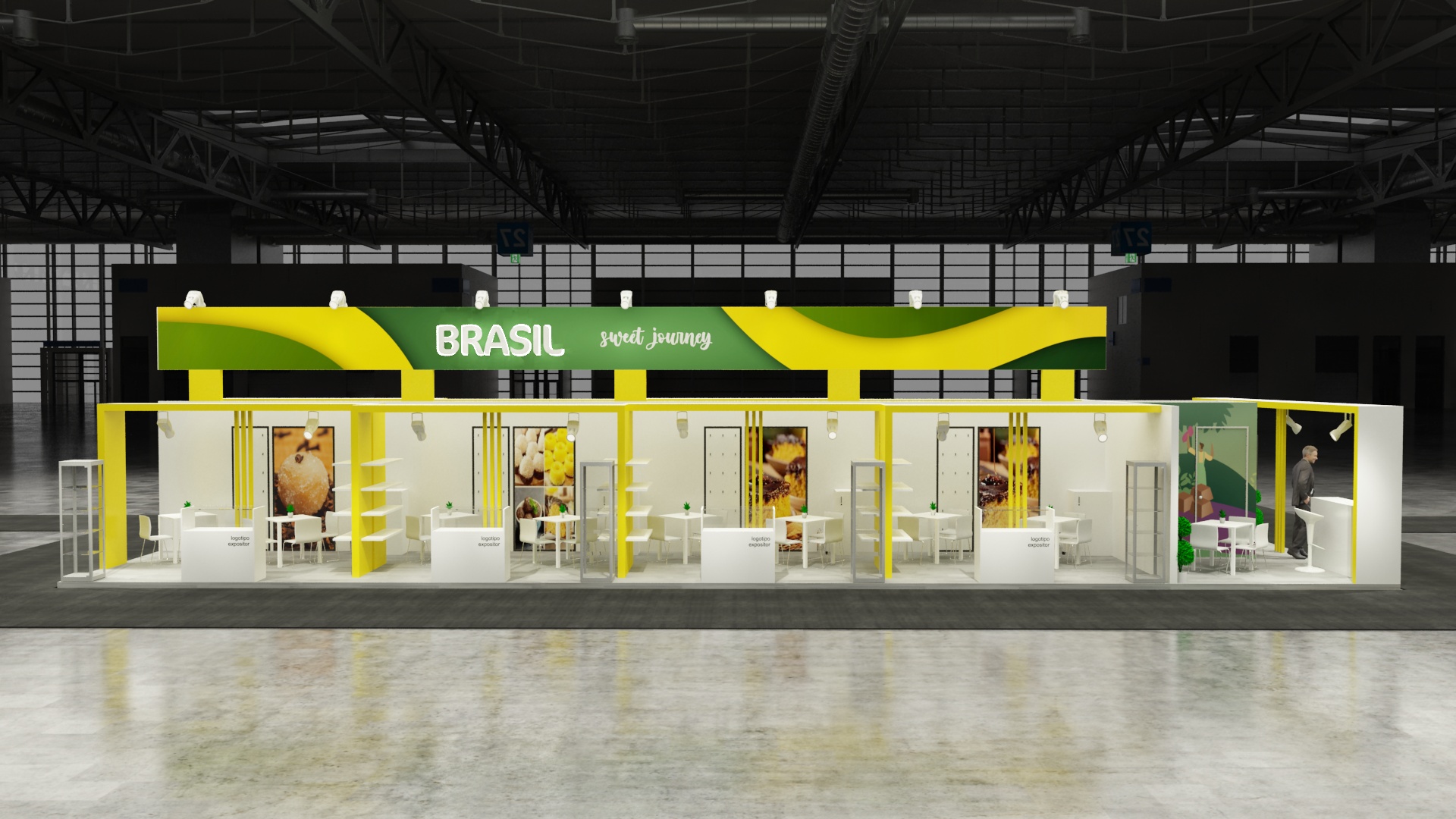 30×40 Exhibit Booth Rental 30-4006